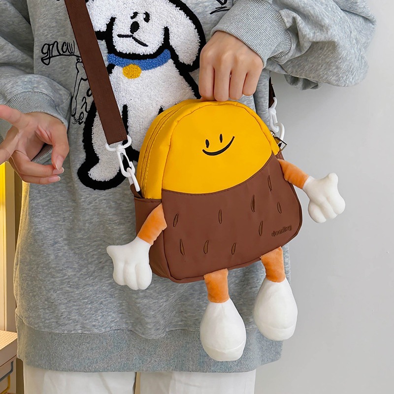 Parent-Child Cartoon Shoulder Bag